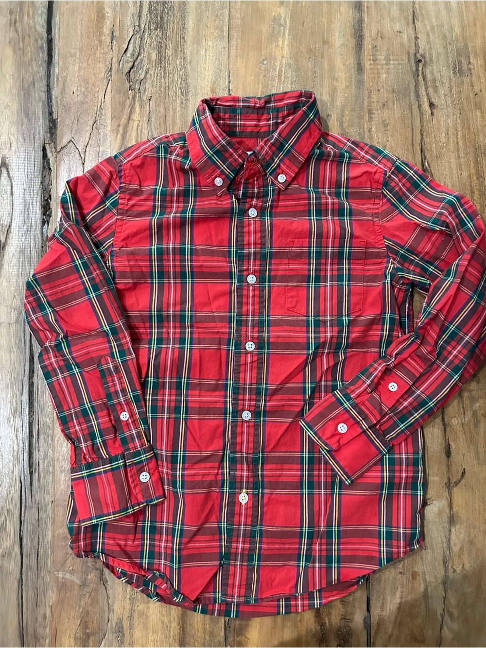 Red plaid shirt